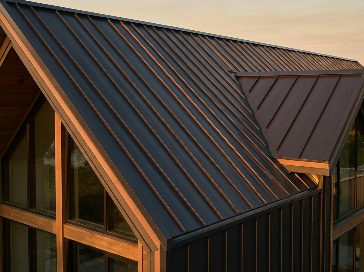 Standing-seam metal roof